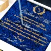 Cutie luxury pentru invitatia de nunta, realizata manual cu interior din catifea premium de la celebra casa Prelle si decorat cu licheni stabilizati Verdissimo.