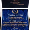 Cutie luxury pentru invitatia de nunta, realizata manual cu interior din catifea premium de la celebra casa Prelle si decorat cu licheni stabilizati Verdissimo.