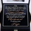 Cutie pentru cererea nasilor de botez din colectia Black Couture, decorata cu catifea neagra premium.
