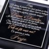 Cutie pentru cererea nasilor de botez din colectia Black Couture, decorata cu catifea neagra premium.