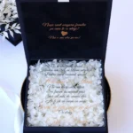 Cutie cere nasi de cununie "Black Couture" Hortensie