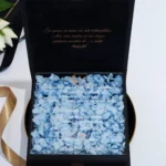 Cutie cere nasi de cununie "Black Couture" Hortensie