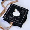 Cutie cerere nasi de botez decorata cu licheni verzi