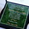 Cutie cerere nasi de botez decorata cu licheni verzi
