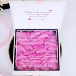 Cutie cerere nasi Pure White Pink Roses