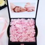 Cutie cerere nasi de botez Black Couture Hortensie