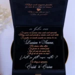 Cutie cerere nasi de cununie Black Couture Velvet