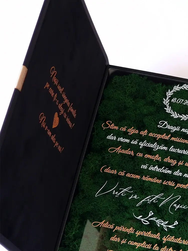 Cutie cerere nasi de cununie Black Couture Licheni Cutie cerere nasi de cununie Black Couture Licheni