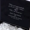 Cutie cerere nasi de cununie Black Couture White Roses