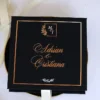 Cutie cerere nasi de cununie Black Couture White Roses