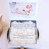 Cutie cerere nasi de botez Pure White Roses