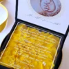 Cutie cerere nasi de botez Black Couture Yellow Roses