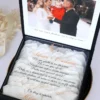 Cutie cerere nasi de cununie Black Couture White Roses