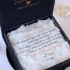 Cutie cerere nasi de cununie Black Couture White Roses