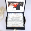 Cutie cerere nasi de cununie Black Couture White Roses