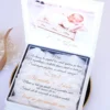Cutie cerere nasi de botez Pure White Roses