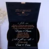 Cutie cerere nasi de cununie Black Couture Velvet