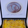 Cutie cerere nasi de botez Black Couture Yellow Roses