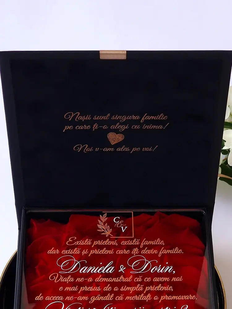 Cutie cerere nasi de cununie Black Couture Red Roses Cutie cerere nasi de cununie Black Couture Red Roses