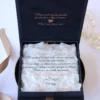 Cutie cerere nasi de cununie Black Couture White Roses