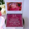 Cutie multumire nasi de botez Pure White Licheni