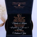 Cutie cerere nasi de cununie Black Couture Velvet