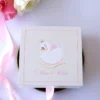 Cutie multumire nasi de botez Pure White Licheni