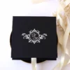 Cutie cerere nasi de cununie Black Couture White Roses
