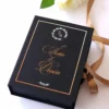 Black Couture Majesté Speciale No.2, cutie in editie speciala pentru cererea nasilor de cununie, decorata cu hortensie criogenata si catifea premium