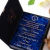 Black Couture Majesté Speciale No.2, cutie in editie speciala pentru cererea nasilor de cununie, decorata cu hortensie criogenata si catifea premium