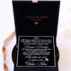 Cutie cerere nasi de botez Black Couture Velvet