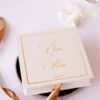 Cutie cerere nasi de botez Pure White Roses