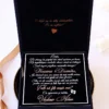 Cutie cerere nasi de botez Black Couture Velvet