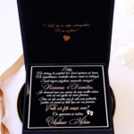 Cutie cerere nasi de botez Black Couture Velvet