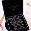 Cutie cerere nasi de botez Black Couture Velvet