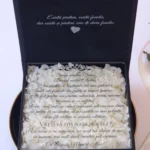 Cutie cere nasi de cununie Black Couture Hortensie