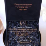 Cutie Cerere Nasi de Cununie Gold&Black Hortensia