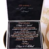 Invitatie de nunta in cutie Pure White Velvet