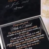 Invitatie de nunta in cutie Pure White Velvet