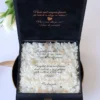 Cutie cere nasi de cununie Black Couture Hortensie