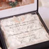 Cutie multumire nasi de botez Black Couture White Roses