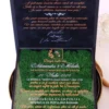 Cutie luxury pentru invitatia de nunta, realizata manual cu interior din catifea premium de la celebra casa Prelle si decorat cu licheni stabilizati Verdissimo.