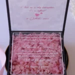 Cutie cerere nasi de botez Black Couture Hortensie