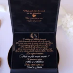 Cutie cerere nasi de cununie Black Couture Velvet