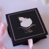Cutie cerere nasi de botez Black Couture Hortensie