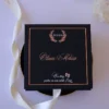 Cutie multumire nasi de botez Black Couture Hortensie