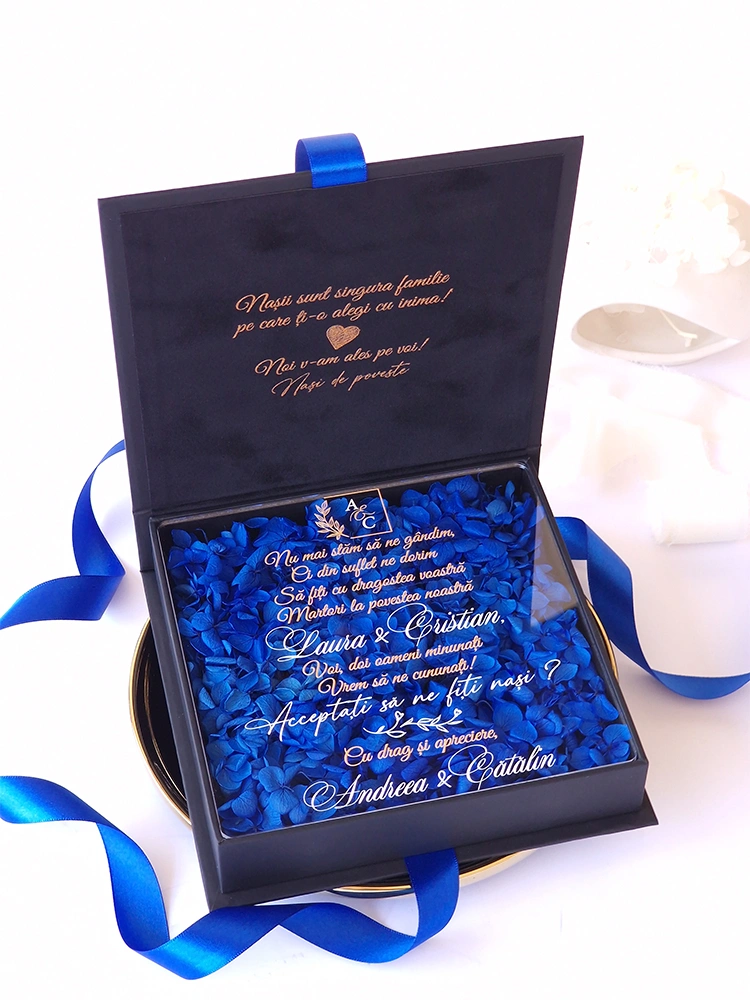 Cutie cere nasi de cununie Black Couture Hortensie Cutie cere nasi de cununie Black Couture Hortensie