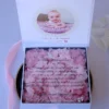 Cutie multumire nasi de botez Pure White Hortensie