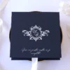 Cutie cere nasi de cununie Black Couture Hortensie