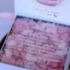 Cutie multumire nasi de botez Pure White Hortensie